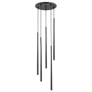 LAMPA WISZĄCA ALFA CARMEN CZARNA 5xG9 LED  / 63147