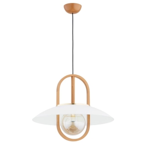 LAMPA WISZĄCA ALFA MARGO BIG DREWNIANA 1xE27 / 61183