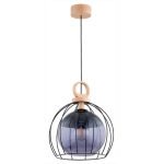 LAMPA WISZĄCA ALFA AVATAR DREWNIANA 1xE27  / 61175