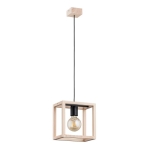 LAMPA WISZĄCA ALFA PAKO DREWNIANA 1xE27  / 61165