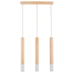 LAMPA WISZĄCA ALFA ADORI DREWNIANA 3xE14  / 62282