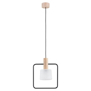 LAMPA WISZĄCA ALFA MERC DREWNIANA 1xE27  / 61150