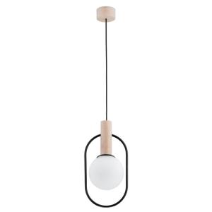 LAMPA WISZĄCA ALFA MIKI DREWNIANA 1xE14  / 61151