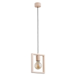 LAMPA WISZĄCA ALFA MILLA DREWNIANA 1xE27  / 61134