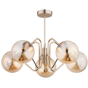 LAMPA SUFITOWA ALFA YUMA ZŁOTA 5xE14 / 28685