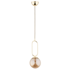 LAMPA WISZĄCA ALFA VAVIL ZŁOTA 1xE14  / 61126
