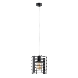 LAMPA WISZĄCA ALFA LANTAN CZARNA 1xE27 / 61121