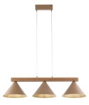 DECO 3 lampa wisząca beż_jasnobrązowe drewno sosnowe 41633