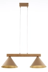 DECO 2 lampa wisząca beż_jasnobrązowe drewno sosnowe 41811