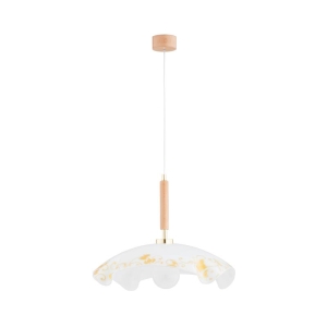 LAMPA WISZĄCA ALFA GARDEN DREWNIANA 1xE27 / 60992