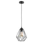 LAMPA WISZĄCA ALFA KOSMOS CZARNA 1xE27 / 60972