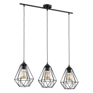 LAMPA WISZĄCA ALFA KOSMOS CZARNA 3xE27 / 62240
