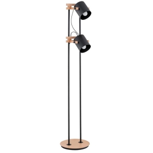 LAMPA STOJĄCA ALFA FORTIS DREWNIANA 2xE27 / 28639
