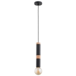 LAMPA WISZĄCA ALFA AKORD CZARNA 1xE27 / 60950