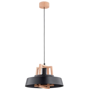 LAMPA WISZĄCA ALFA BATUT DREWNIANA 1xE27 / 60943
