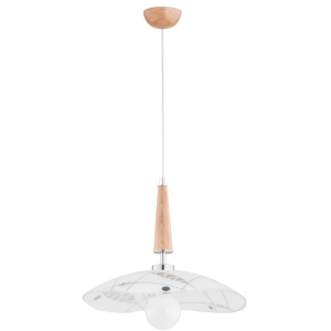 LAMPA WISZĄCA ALFA BONSAI DREWNIANA 1xE27 / 60937