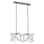 LAMPA WISZĄCA ALFA SAGITO TRACK CZARNO-BIAŁA 2xE14 / 62200