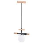 LAMPA WISZĄCA ALFA TRENDY DREWNIANA 1xE14 / 60925