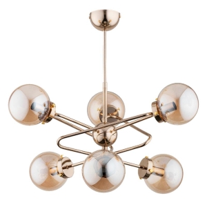 LAMPA SUFITOWA ALFA RITO ZŁOTA 6xE14 / 63047