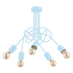 LAMPA SUFITOWA ALFA TANGO NIEBIESKA 5xE27 / 28485