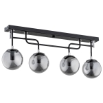 LAMPA SUFITOWA ALFA GATUS CZARNA 4xE14 / 63027