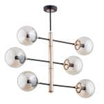 LAMPA SUFITOWA ALFA PESCO ZŁOTA 6xE14 / 63025