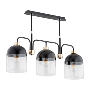 LAMPA SUFITOWA ALFA BOVERY CZARNA 3xE27  / 63001