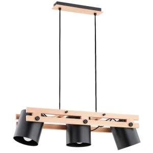 LAMPA WISZĄCA ALFA HAROM DREWNIANA 3xE27 / 63054