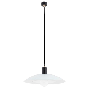 LAMPA WISZĄCA ALFA CHERI CZARNO-BIAŁA 1xE27 / 60885