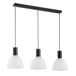 LAMPA WISZĄCA ALFA DANA CZARNO-BIAŁA 3xE27 / 62180