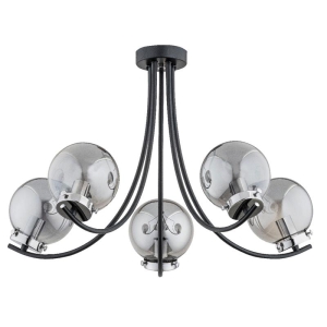 LAMPA SUFITOWA ALFA DORA CZARNA 5xE14 /62150