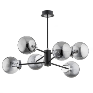 LAMPA SUFITOWA ALFA KRAB CZARNA 6xE14 / 62117