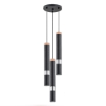 LAMPA WISZĄCA ALFA PARNA CZARNA 3xGU10 LED  / 62104