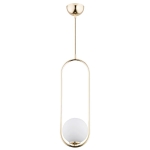 LAMPA WISZĄCA ALFA NOVAL L ZŁOTA 1xE14 / 60697