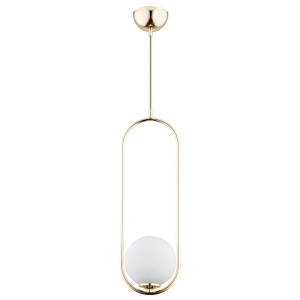 LAMPA WISZĄCA ALFA NOVAL L ZŁOTA 1xE14 / 60697