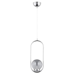 LAMPA WISZĄCA ALFA OVAL CHROM 1xE14 / 60699