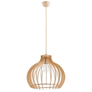 LAMPA WISZĄCA ALFA LAVAYA DREWNIANA 1xE27 / 60023