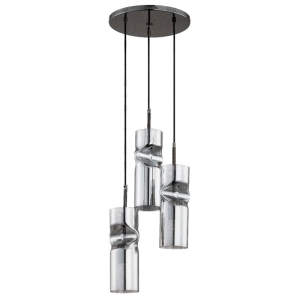 LAMPA WISZĄCA ALFA KAPRIS GRAFITOWA 3xE27 / 61017