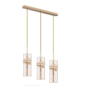 LAMPA WISZĄCA ALFA KAPRIS ZŁOTA 3xE27 / 61016