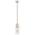 LAMPA WISZĄCA ALFA TANTUM DREWNIANA 1xE27 / 60380