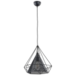 LAMPA WISZĄCA ALFA NET CZARNA 1xE27 / 60499