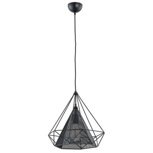 LAMPA WISZĄCA ALFA NET CZARNA 1xE27 / 60499