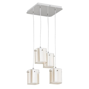 LAMPA WISZĄCA ALFA ASHLEY CHROM 4xE27 / 24504
