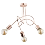 LAMPA SUFITOWA ALFA TANGO MIEDZIANA 3xE27 / 24323