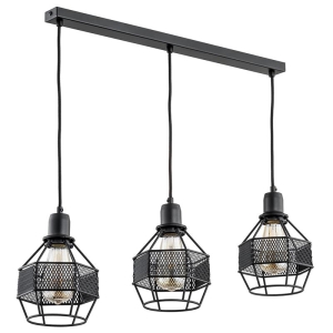 LAMPA WISZĄCA ALFA BLISTER CZARNA 3xE27 / 61001