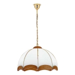 LAMPA WISZĄCA ALFA SIKORKA DREWNIANA 3xE27 / 767