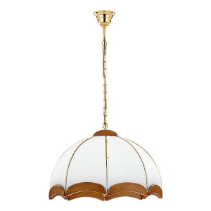 LAMPA WISZĄCA ALFA SIKORKA DREWNIANA 3xE27 / 767
