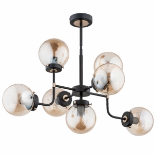 LAMPA SUFITOWA ALFA TRANSFORMERS CZARNA 7xE14 / 24847
