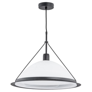 LAMPA WISZĄCA ALFA WASA BIAŁO-CZARNA 1xE27 / 60534