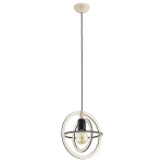 SKANDYNAWSKA LOFTOWA LAMPA WISZĄCA ALFA MINTO DREWNIANA 1xE27 /  61686